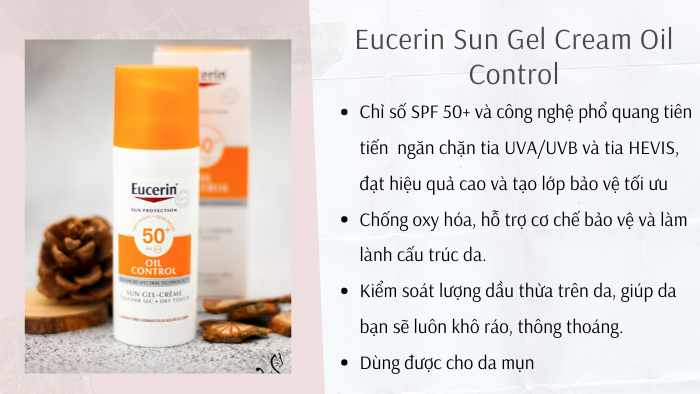 Kiểm soát dầu Eucerin Sun Gel